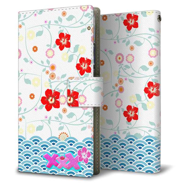 AQUOS wish4 SH-52E docomo 高画質仕上げ プリント手帳型ケース ( 薄型スリム )アロハ