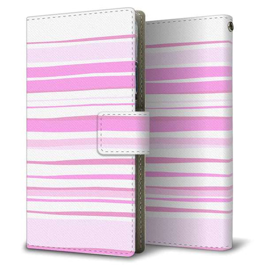 Xperia 10 VII SOG16 au 高画質仕上げ プリント手帳型ケース ( 薄型スリム )さわやかウェーブ