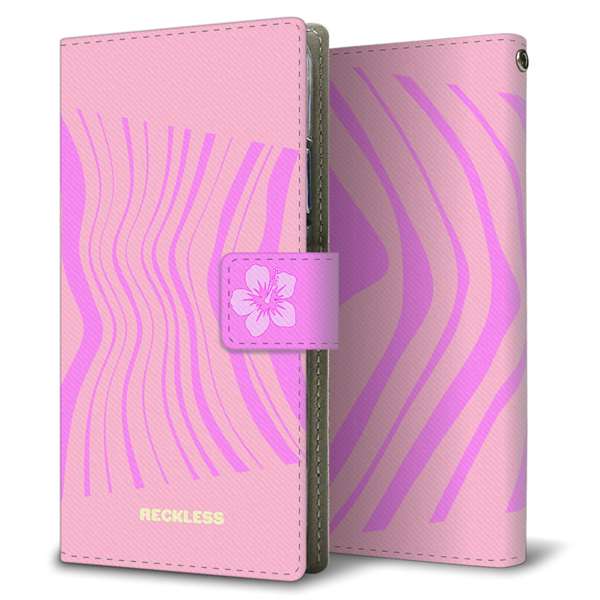 BASIO active SHG09 au 高画質仕上げ プリント手帳型ケース ( 薄型スリム )ウェーブモーション