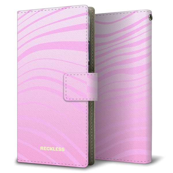 AQUOS wish3 A302SH Y!mobile 高画質仕上げ プリント手帳型ケース(薄型スリム)ウェービー