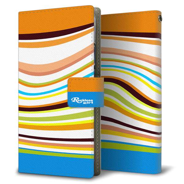 AQUOS wish4 SH-52E docomo 高画質仕上げ プリント手帳型ケース ( 薄型スリム )コルゲート