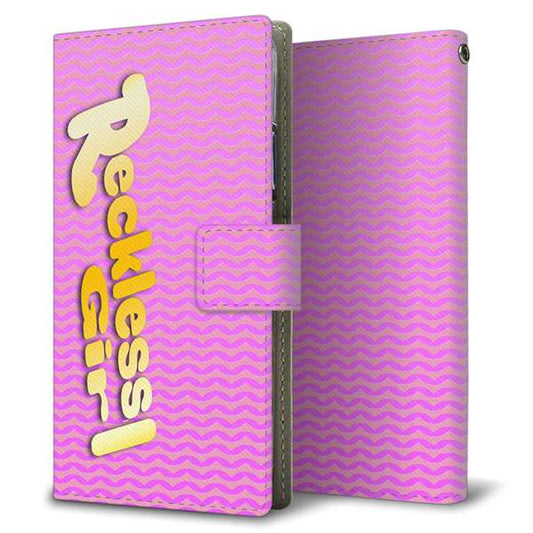BASIO active2 SHG12 au 高画質仕上げ プリント手帳型ケース ( 薄型スリム )ギザギザボーダー