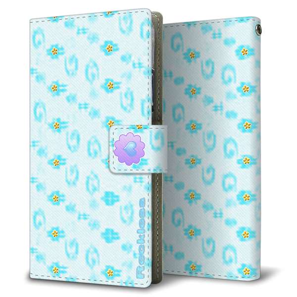 AQUOS wish5 SH-M32 高画質仕上げ プリント手帳型ケース ( 薄型スリム )絣