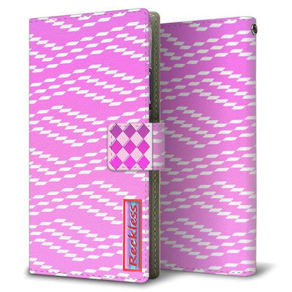 Galaxy S23 FE SCG24 au 高画質仕上げ プリント手帳型ケース ( 薄型スリム )ドットボーダー