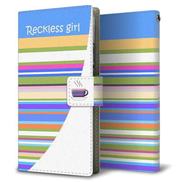 AQUOS R5G SH-51A docomo 高画質仕上げ プリント手帳型ケース ( 薄型スリム )チェーンボーダー