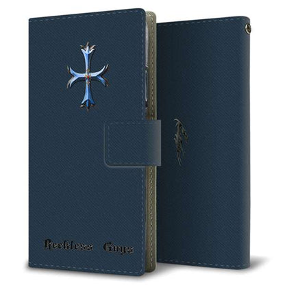 Xperia 1 VII SOG15 au 高画質仕上げ プリント手帳型ケース ( 薄型スリム )シンプルクロス