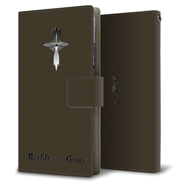 BASIO active2 SHG12 au 高画質仕上げ プリント手帳型ケース ( 薄型スリム )シンプルクロス