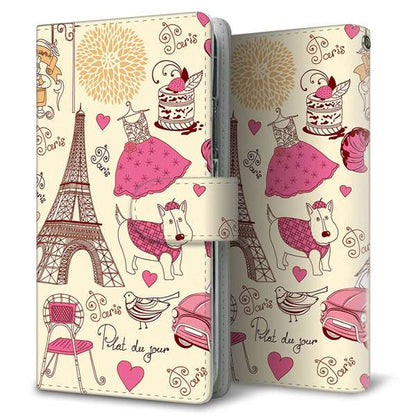 Galaxy S23 FE SCG24 au 高画質仕上げ プリント手帳型ケース ( 通常型 )LOVE フランス
