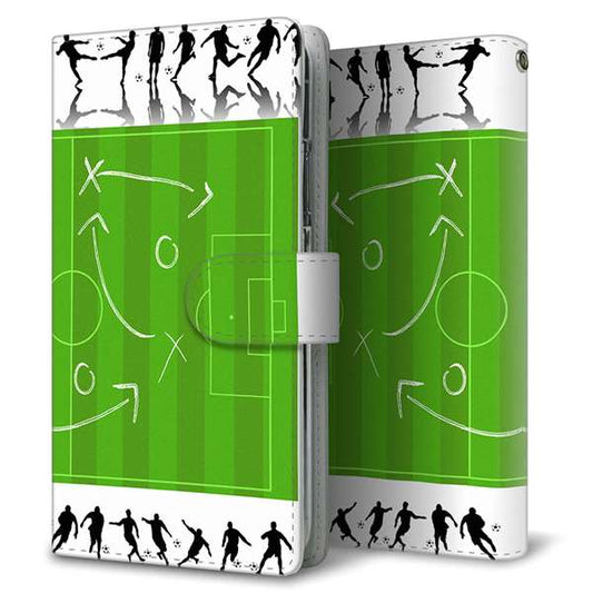 BASIO active SHG09 au 高画質仕上げ プリント手帳型ケース ( 通常型 ) 【304 サッカー戦略ボード】