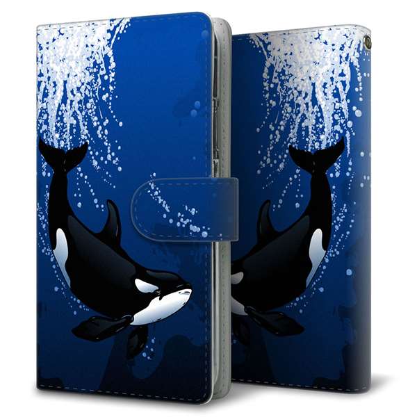 AQUOS wish4 SH-52E docomo 高画質仕上げ プリント手帳型ケース ( 通常型 )海の守り神 耐衝撃
