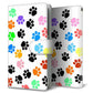 AQUOS wish3 A302SH Y!mobile 高画質仕上げ プリント手帳型ケース(通常型) 【1108 あしあとカラフル】