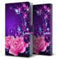 AQUOS wish4 A402SH Y!mobile 高画質仕上げ プリント手帳型ケース ( 通常型 )ロマンチックなバラ 耐衝撃