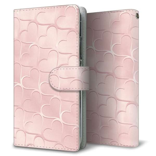 BASIO active SHG09 au 高画質仕上げ プリント手帳型ケース ( 通常型 )かくれハート