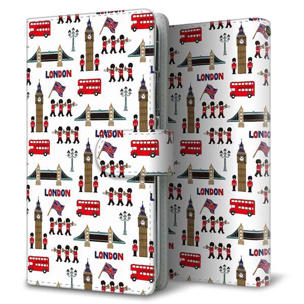 AQUOS wish5 SH-M32 高画質仕上げ プリント手帳型ケース ( 通常型 ) 【EK811 ロンドンの街】