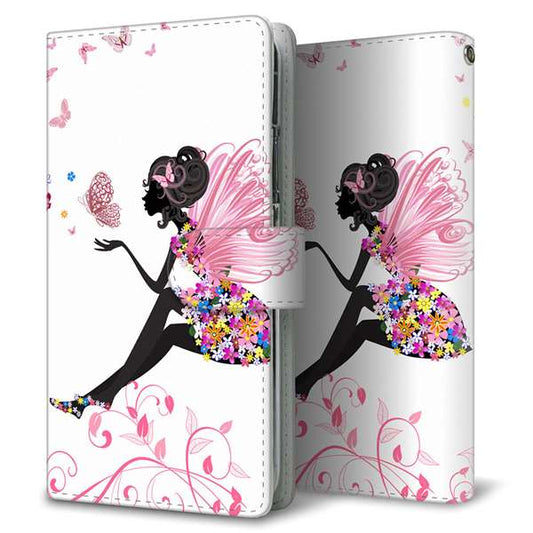 iPhone15 Pro 高画質仕上げ プリント手帳型ケース ( 通常型 )花と少女