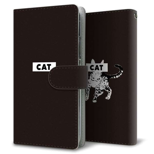 Galaxy S26 Ultra SCG37 au 高画質仕上げ プリント手帳型ケース ( 通常型 ) 【FD808 にゃんこ808】