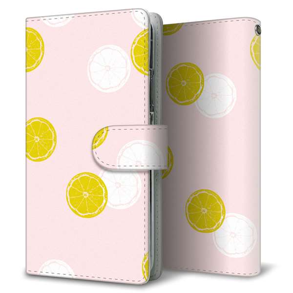 AQUOS wish5 SH-M32 高画質仕上げ プリント手帳型ケース ( 通常型 ) 【FD811 レモン】