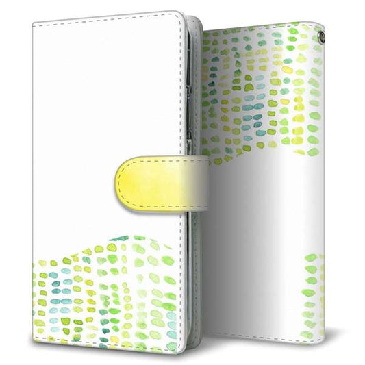 AQUOS sense9 SHG14 au 高画質仕上げ プリント手帳型ケース ( 通常型 ) 【FD813 水彩02（藤浪）】