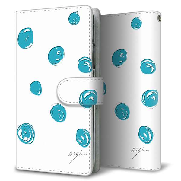 AQUOS wish4 SH-52E docomo 高画質仕上げ プリント手帳型ケース ( 通常型 )大野詠舟 手描きシンプル