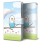 AQUOS wish5 A502SH Y!mobile 高画質仕上げ プリント手帳型ケース ( 通常型 ) 【SC839 セキセイインコ ブルー】