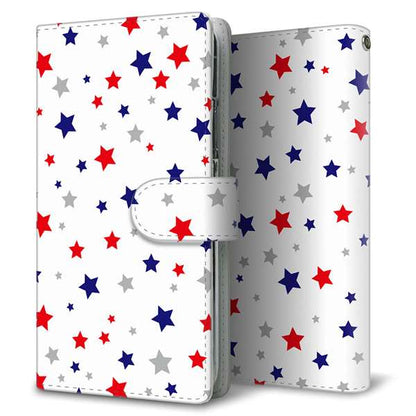 Galaxy S26 Ultra SCG37 au 高画質仕上げ プリント手帳型ケース ( 通常型 )星柄プリント