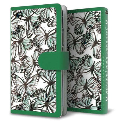 Xperia 1 VII A501SO SoftBank 高画質仕上げ プリント手帳型ケース ( 通常型 )ガーデンバタフライ