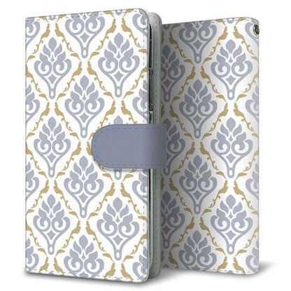 Galaxy S25 SC-51F docomo 高画質仕上げ プリント手帳型ケース ( 通常型 )ダマスク柄