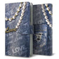 arrows Alpha F-51F docomo 高画質仕上げ プリント手帳型ケース ( 通常型 )ダメージデニム
