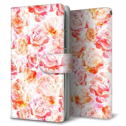 AQUOS sense9 SHG14 au 高画質仕上げ プリント手帳型ケース ( 通常型 )ローズ