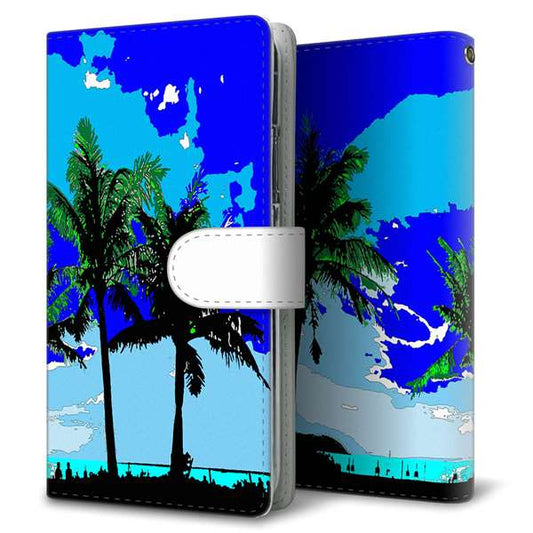 AQUOS sense9 SHG14 au 高画質仕上げ プリント手帳型ケース ( 通常型 )トロピカル