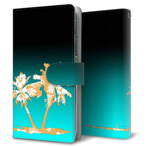 AQUOS wish5 SH-52F docomo 高画質仕上げ プリント手帳型ケース ( 通常型 )トロピカル
