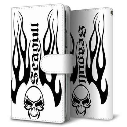 Galaxy A36 5G SC-54F docomo 高画質仕上げ プリント手帳型ケース ( 通常型 )スカル
