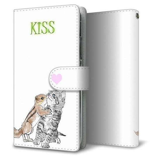 Xiaomi 14T XIG07 au 高画質仕上げ プリント手帳型ケース ( 通常型 )わんにゃんがいる風景