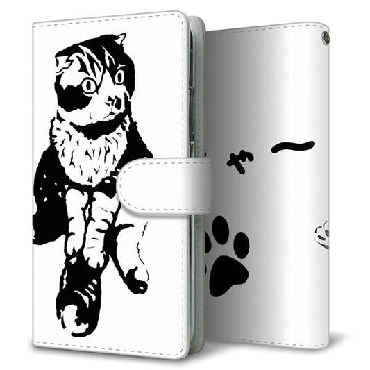 AQUOS sense9 SHG14 au 高画質仕上げ プリント手帳型ケース ( 通常型 )動物の切り絵