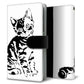 AQUOS wish3 A302SH Y!mobile 高画質仕上げ プリント手帳型ケース(通常型)動物の切り絵