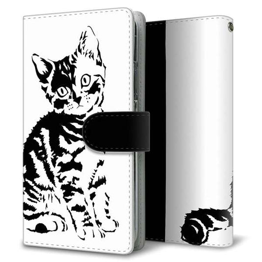 AQUOS sense9 SHG14 au 高画質仕上げ プリント手帳型ケース ( 通常型 )動物の切り絵