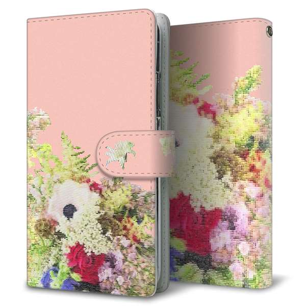AQUOS wish3 A302SH Y!mobile 高画質仕上げ プリント手帳型ケース(通常型)フラワー