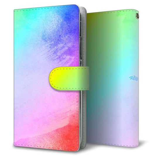 AQUOS sense9 SHG14 au 高画質仕上げ プリント手帳型ケース ( 通常型 )パステルアート