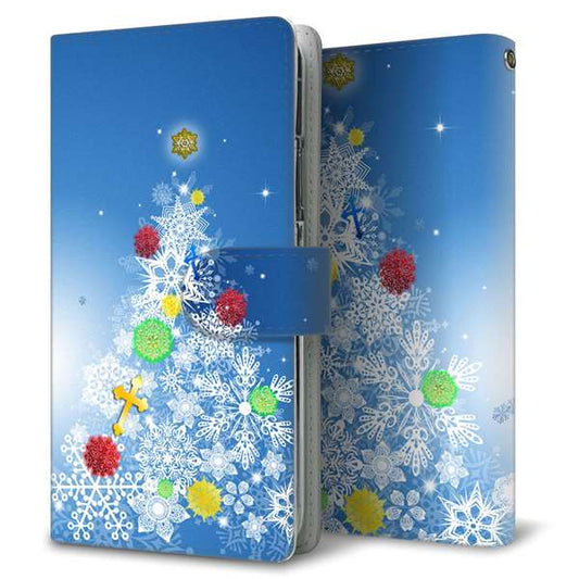 Google Pixel 10 高画質仕上げ プリント手帳型ケース ( 通常型 ) 【YJ347 クリスマスツリー】
