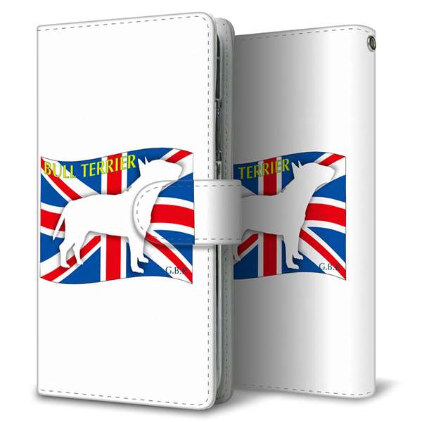Xperia 1 VII SO-51F docomo 高画質仕上げ プリント手帳型ケース ( 通常型 )イギリス国旗と犬