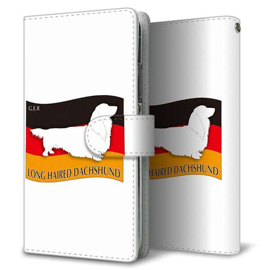 あんしんファミリースマホ A303ZT SoftBank 高画質仕上げ プリント手帳型ケース ( 通常型 )ドイツ国旗と犬