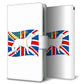 AQUOS wish5 SH-M32 高画質仕上げ プリント手帳型ケース ( 通常型 )イギリス国旗と犬