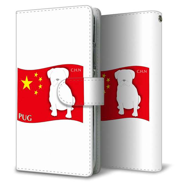 Xiaomi Redmi 12C 高画質仕上げ プリント手帳型ケース ( 通常型 )国旗と犬