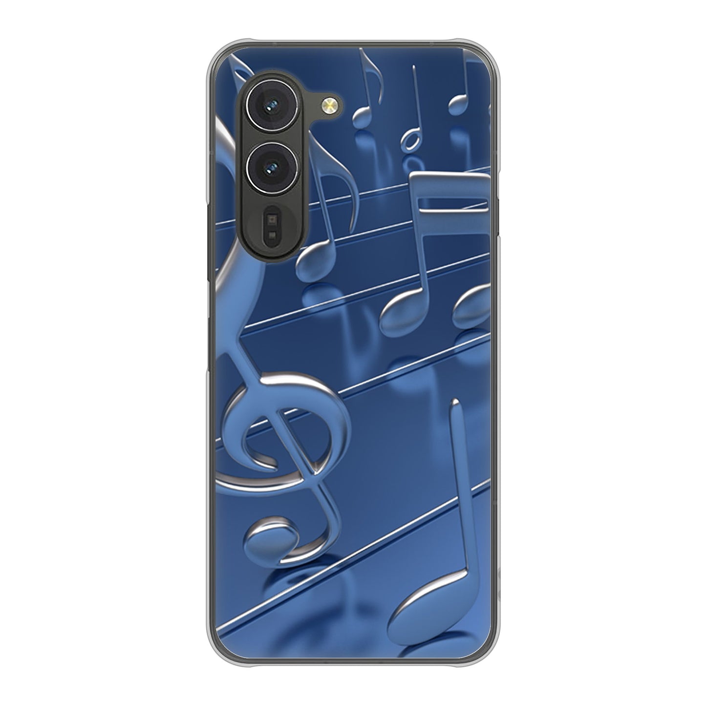 arrows Alpha M08 高画質仕上げ 背面印刷 ハードケース音符