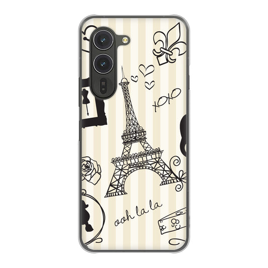 arrows Alpha M08 高画質仕上げ 背面印刷 ハードケースLOVE フランス