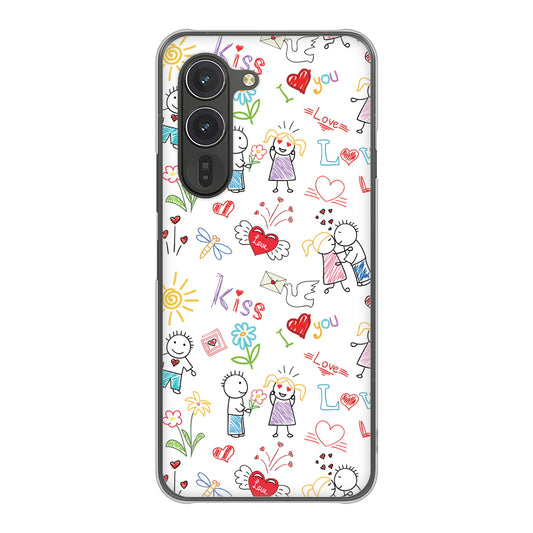 arrows Alpha M08 高画質仕上げ 背面印刷 ハードケースカップル＆ファミリー