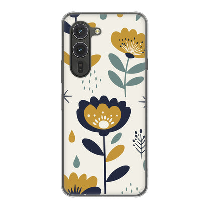 arrows Alpha M08 高画質仕上げ 背面印刷 ハードケース北欧風花柄