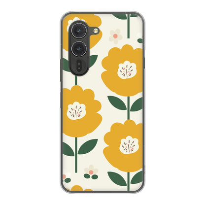 arrows Alpha M08 高画質仕上げ 背面印刷 ハードケース北欧風花柄