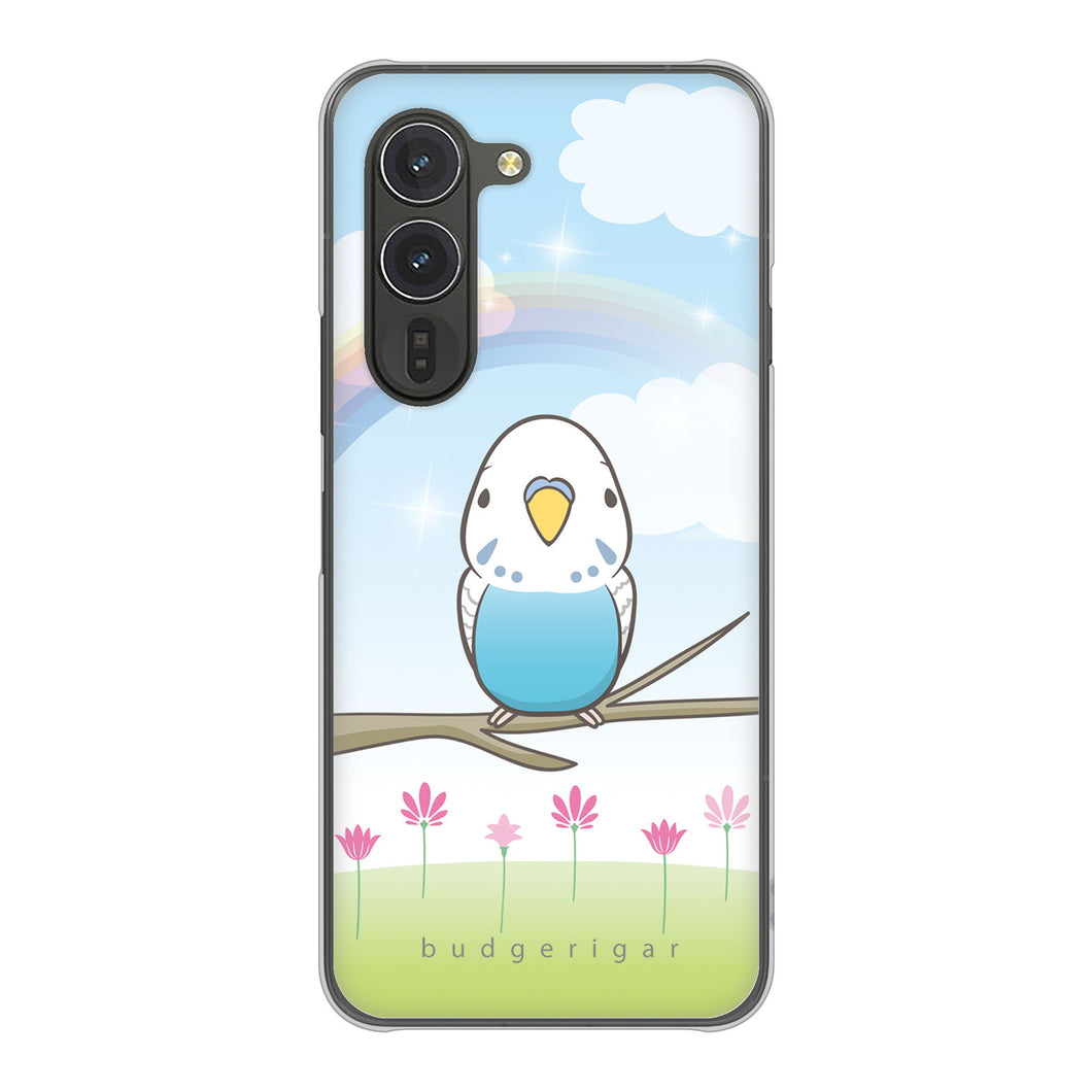 arrows Alpha M08 高画質仕上げ 背面印刷 ハードケースセキセイインコ