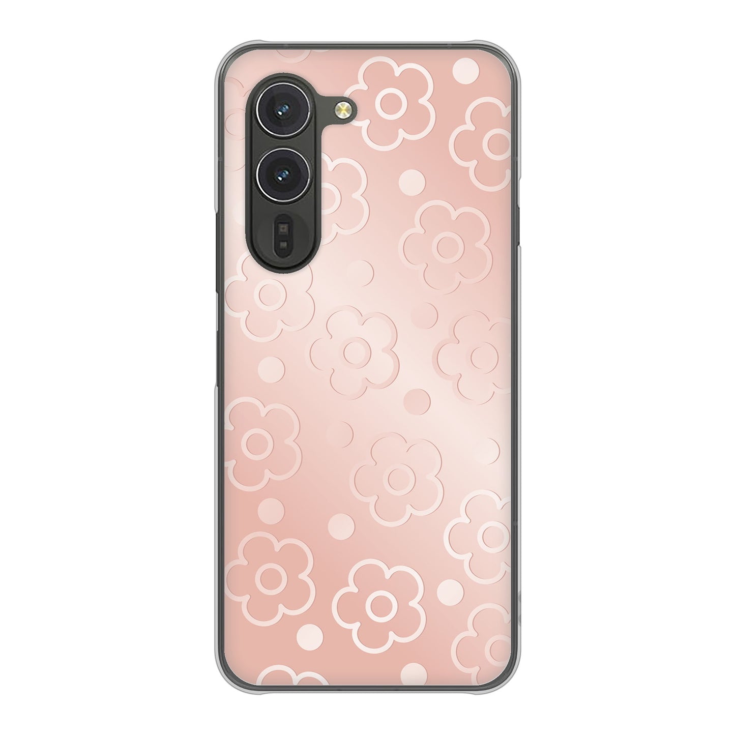 arrows Alpha M08 高画質仕上げ 背面印刷 ハードケースエンボス風デイジーシンプル